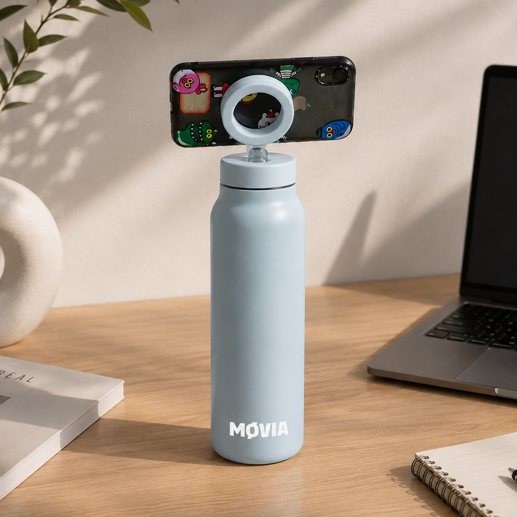 MOVIA POP — Gourde isotherme magnétique pour smartphone
